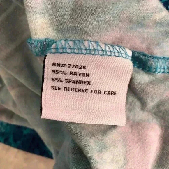 Liz Lance Womens Large Turquoise and Blue Maxi Dress Embellish Waist Sleeveless - Picture 4 of 6